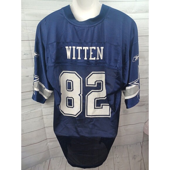 Jason Witten NFL Equipment Blue Dallas Cowboys Jersey # 82 reebok Sz L - Picture 3 of 13